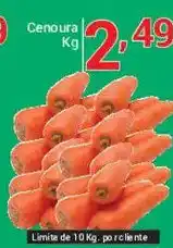 X Supermercados cenoura oferta