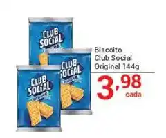X Supermercados Biscoito club social original oferta