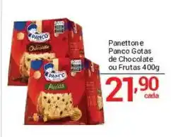 X Supermercados Panettone e Panco Gotas de Chocolate ou Frutas oferta