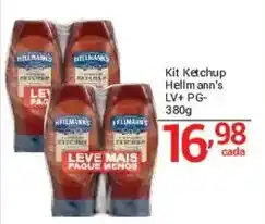 X Supermercados Kit ketchup hellmann's oferta