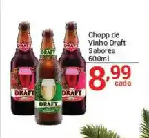 X Supermercados Chopp de Vinho Draft Sabores oferta
