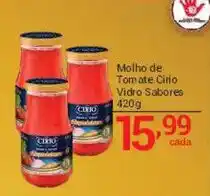 X Supermercados Molho de Tomate Ciro Vidro Sabores oferta