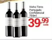 X Supermercados Vinho Tinto Português Confidencial oferta