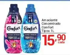 X Supermercados Amaciante concentrado comfort tipos 1l oferta