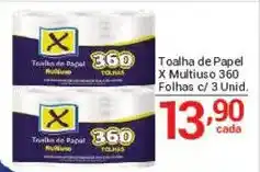 X Supermercados Toalha de Papel X Multiuso 360 oferta