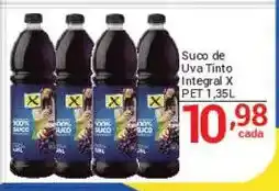 X Supermercados Suco de Uva Tinto Integral X oferta