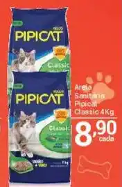 X Supermercados Areia Sanitária Pipicat Classic oferta