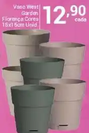 X Supermercados Vaso west garden florença cores oferta