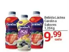 X Supermercados Bebida Láctea Carolina Sabores oferta