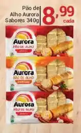 X Supermercados Pão de Alho Aurora Sabor 340g oferta