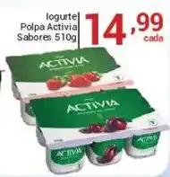 X Supermercados logurte polpa activia sabores oferta
