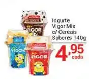 X Supermercados Iogurte Vigor Mix c/ Cereais Sabores oferta