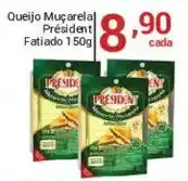 X Supermercados Queijo Muçarela President oferta
