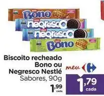 Carrefour Nestlé - biscoito recheado bono ou negresco oferta