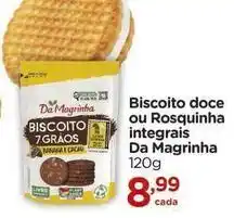 Carrefour Da magrinha - biscoito doce ou rosquinha integrais oferta