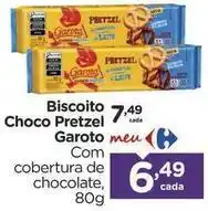Carrefour Garoto - biscoito choco pretzel oferta