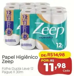 Novo Atacarejo Papel Higiênico Zeep oferta