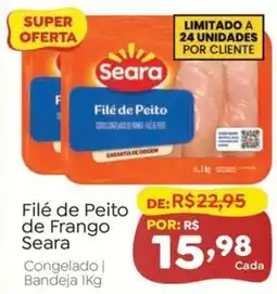 Novo Atacarejo Filé de peito de frango seara oferta