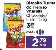 Carrefour Vitarella - biscoito turma do treloso oferta