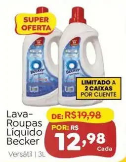 Novo Atacarejo Lava-roupas líquido becker oferta