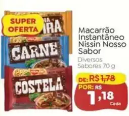 Novo Atacarejo Macarrão instantâneo nissin nosso sabor oferta