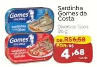 Novo Atacarejo Sardinha Gomes da Costa oferta