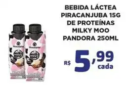 Bahamas Mix Bebida láctea piracanjuba 15g de proteínas milky moo pandora oferta