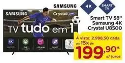 Carrefour Samsung - smart tv 58'' 4k crystal u8500 oferta