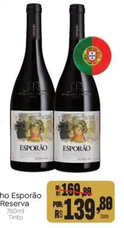 Novo Atacarejo Vinho esporão reserva oferta