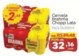 Novo Atacarejo Cerveja Brahma Chopp Lata oferta