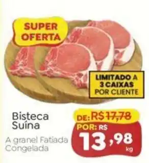 Novo Atacarejo Bisteca Suina oferta