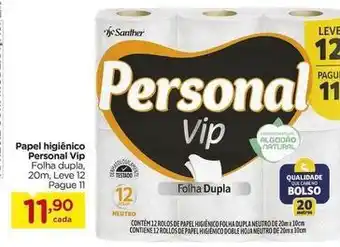 Carrefour Personal vip - papel higiênico oferta