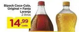 Carrefour Coca-cola - bipack , original + fanta laranja oferta