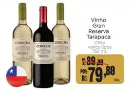 Novo Atacarejo Vinho Gran Reserva Tarapaca oferta