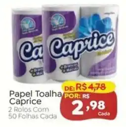 Novo Atacarejo Papel toalha caprice oferta