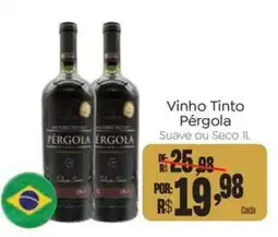 Novo Atacarejo Vinho Tinto PérGola oferta