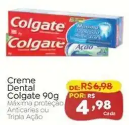 Novo Atacarejo Creme Dental Colgate Máxima proteção Anticaries ou Tripla Ação oferta