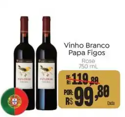 Novo Atacarejo Vinho Branco Papa Figos Rose oferta