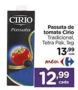 Carrefour Cirio - passata de tomate oferta