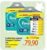 Atacadão Pampers - fralda descartável confort sec oferta