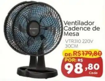 Novo Atacarejo Ventilador Cadence de Mesa oferta