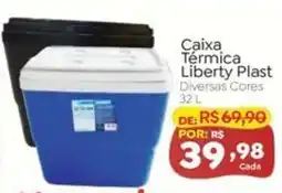 Novo Atacarejo Caixa Térmica Liberty Plast oferta