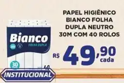 Bahamas Mix Papel higiênico branco folha dupla neutro oferta