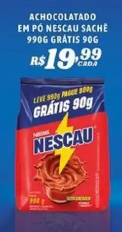 Bahamas Mix Achocolatado em pó nescau sachê oferta