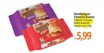 Atacadão Aurora - hambúrguer faroeste oferta