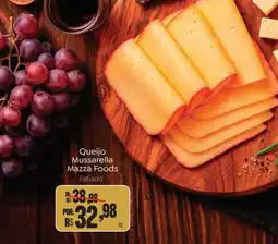 Novo Atacarejo Queijo Mussarella Mazza Foods Fatiado oferta