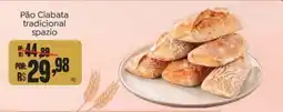 Novo Atacarejo Pão Ciabata tradicional spazio oferta