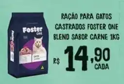 Bahamas Mix Ração para gatos castrados foster one blend sabor carne oferta