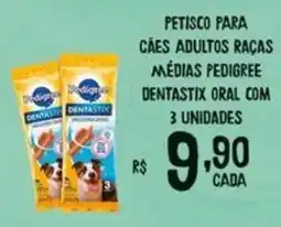 Bahamas Mix Petisco para cães adultos raças médias pedigree dentastix oral com oferta