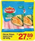 Fort Atacadista Seara - filé de tilápia iqf600g oferta
